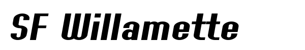 SF Willamette font preview